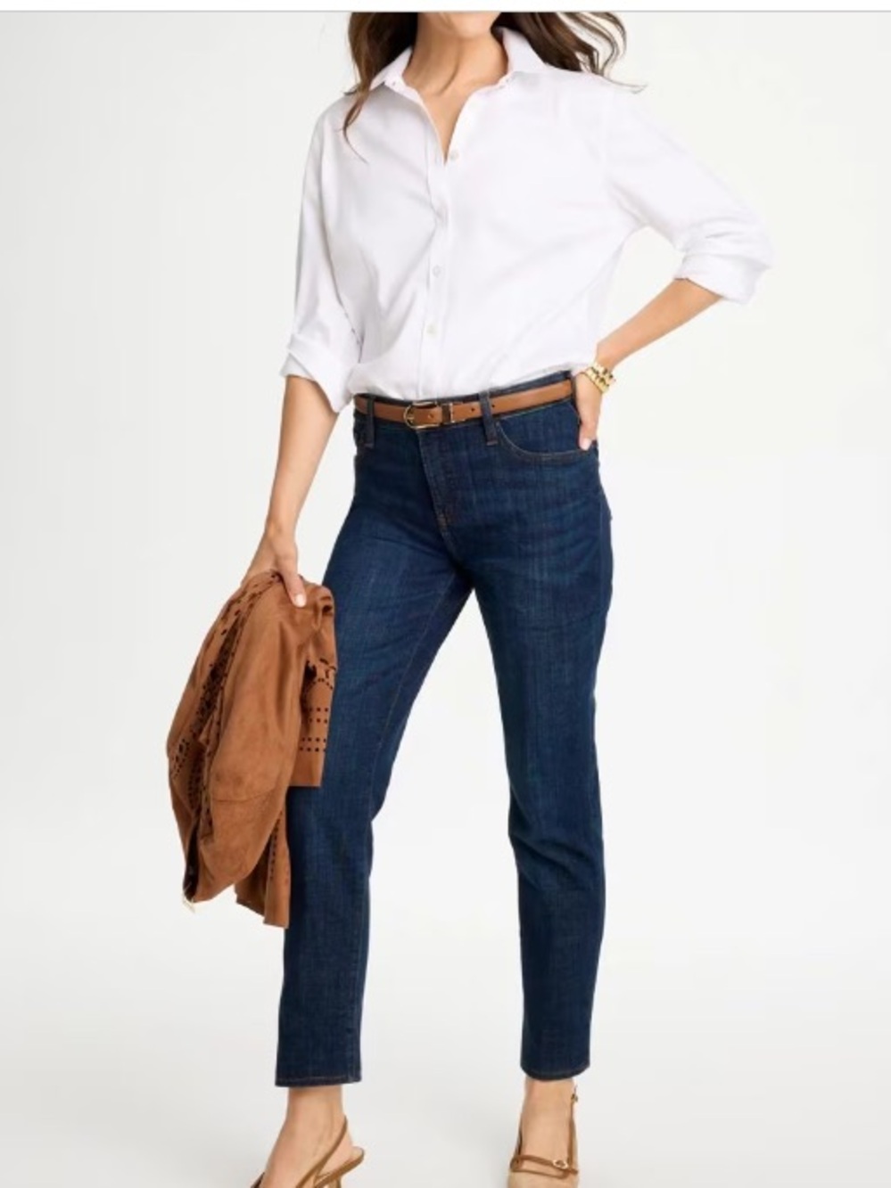 Chico's Dark Blue Slim Ankle Jeans